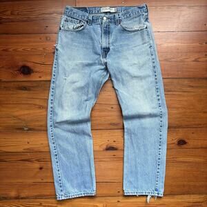 Vintage Levis 505 Jeans Men's Size 34x29 Blue Washed Out Faded Denim Cotton